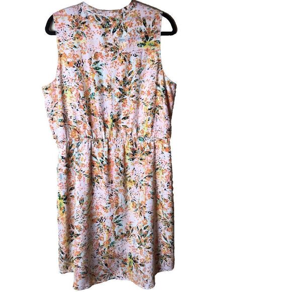 Women's APT 9 XXL Floral Dress Sleeveless V Neck  Elastic Waist Pockets - Picture 10 of 15